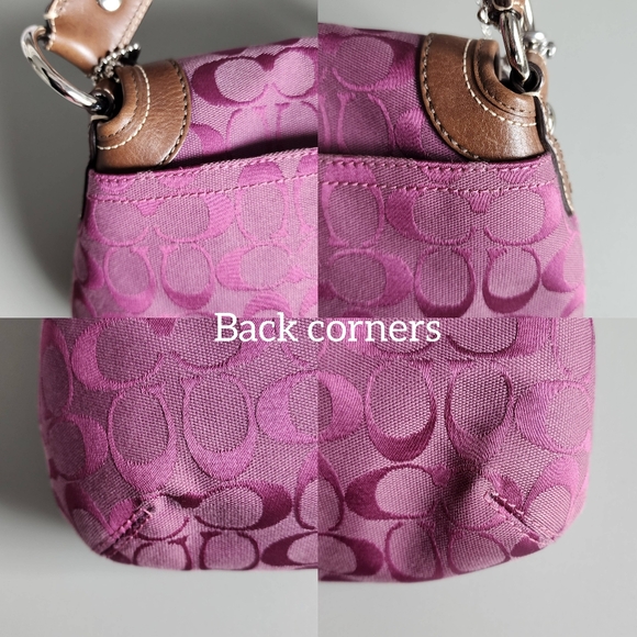 Coach Pink and Brown Shoulder Bag - Picture 13 of 16